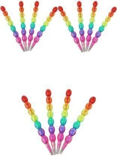 LJC Beads Pencils Set of 12 Multicolor - Image 6