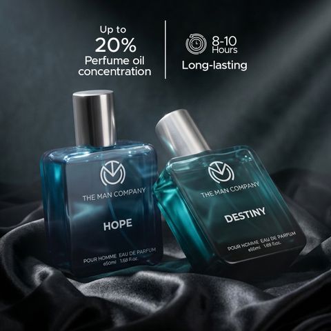 THE MAN COMPANY HOPE + DESTINY EDP Premium Long Lasting Perfume for Men - Pack of 2 (2 x 50ml) Eau de Parfum - 100 ml (For Men) - Image 5