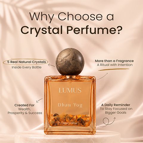 Lumus Dhan Yog Crystal Perfume for Men & Women | Eau de Parfum - 100 ml (For Men & Women) - Image 5