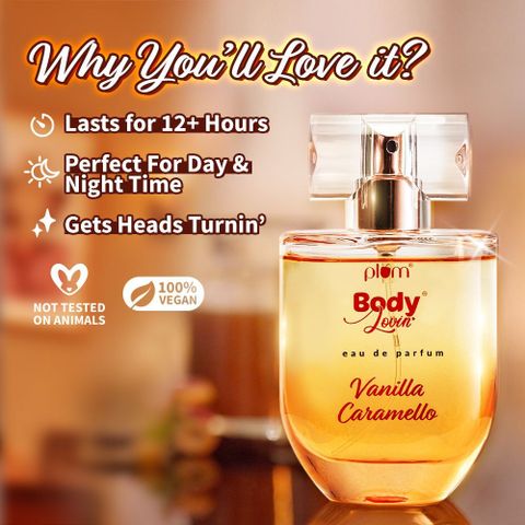 Plum BodyLovin' Vanilla Caramello|Gourmand Luxury Perfume|Long Lasting Fragrance Eau de Parfum - 50 ml (For Men & Women) - Image 5