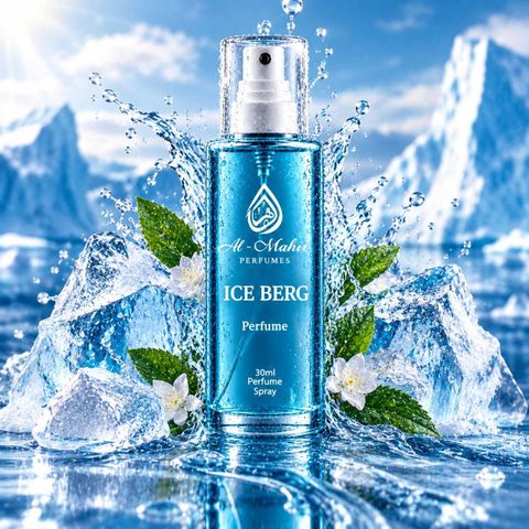 Al-Mahir Ice Berg Perfume Spray For Men & Women 30ML (Free From Alcohol) Perfume - 30 ml (For Men & Women) - Image 4