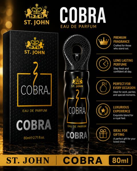ST-JOHN Cobra Long Lasting Perfume Pack of 2 · 80 ml (160 ml total) - Image 8