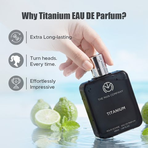 THE MAN COMPANY Titanium Perfume for Men 50ml - Image 7