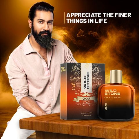 Wild Stone Cigar Long Lasting Premium Perfume for Men |Gift for Him| Smoky & Spicy Eau de Parfum - 100 ml (For Men) - Image 6