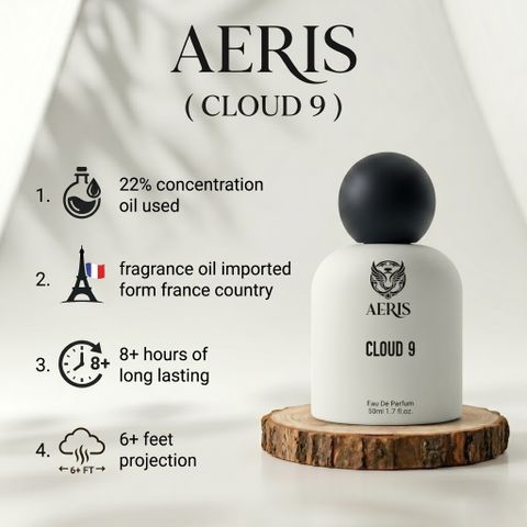 aeris CLOUD9 LONG LASTING & PREMIUM Eau de Parfum - 50 ml (For Men) - Image 5
