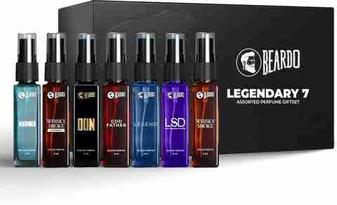 BEARDO Legendary Assorted Perfume Gift Set for Men | Long Lasting Fragrances | 7 x 8 ml Eau de Parfum - 56 ml (For Men) - Image 3