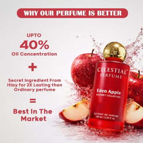 Celestial Perfume Gourmand Apple & Musks Extrait De Parfum 100ml - Image 4