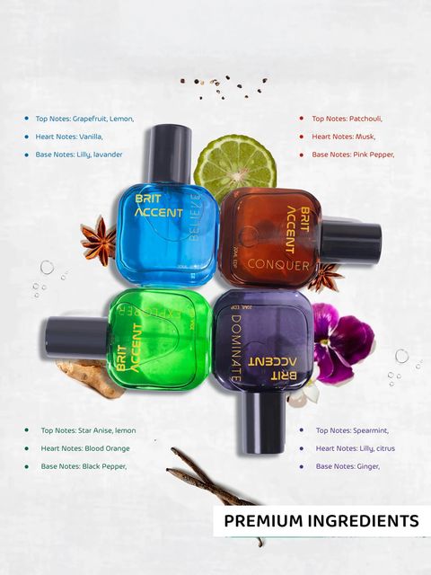 BRIT ACCENT Men's Luxury Parfum Gift Pack of 4 · 20 ml (80 ml total) - Image 8