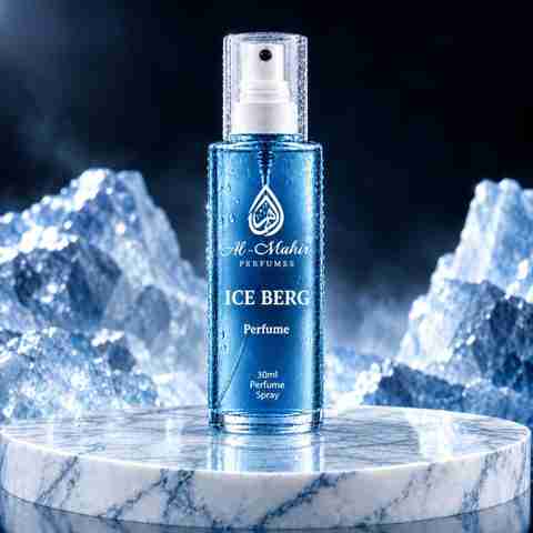 Al-Mahir Ice Berg Perfume Spray For Men & Women 30ML (Free From Alcohol) Perfume - 30 ml (For Men & Women) - Image 3