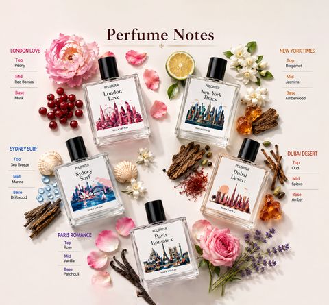 POLORIZER City Collection Unisex Perfume Set Pack of 5 | 50ML Each | Long Lasting Eau de Parfum - 250 ml (For Men & Women) - Image 6