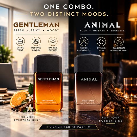 urbangabru Gentleman & Animal EDP Combo 80ml 40 ml - Image 5