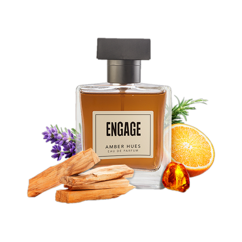 Engage Amber Hues Amber Warm Woody Long Lasting Eau de Parfum - 100 ml (For Men) - Image 5