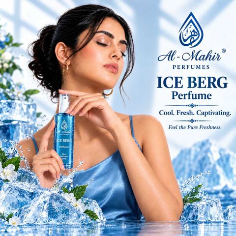 Al-Mahir Ice Berg Perfume Spray For Men & Women 30ML (Free From Alcohol) Perfume - 30 ml (For Men & Women) - Image 5