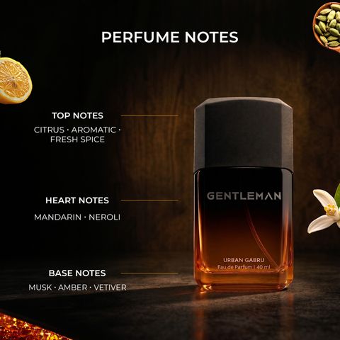 urbangabru GENTLEMAN Eau De Parfum for Men | Citrus Fresh, Musk, Amber Long Lasting Perfume Eau de Parfum - 40 ml (For Men) - Image 7