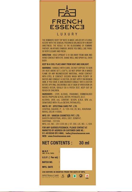 FRENCH ESSENCE Luxury Bloom Eau de Parfum 30ml - Image 8