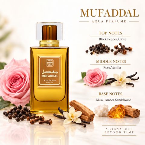Naseem Mufaddal Aqua Alcohol-Free Eau de Parfum 80ml - Image 5