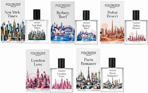 POLORIZER City Collection Unisex Perfume Set Pack of 5 | 50ML Each | Long Lasting Eau de Parfum - 250 ml (For Men & Women) - Image 3