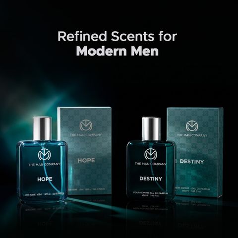 THE MAN COMPANY HOPE + DESTINY EDP Premium Long Lasting Perfume for Men - Pack of 2 (2 x 50ml) Eau de Parfum - 100 ml (For Men) - Image 8
