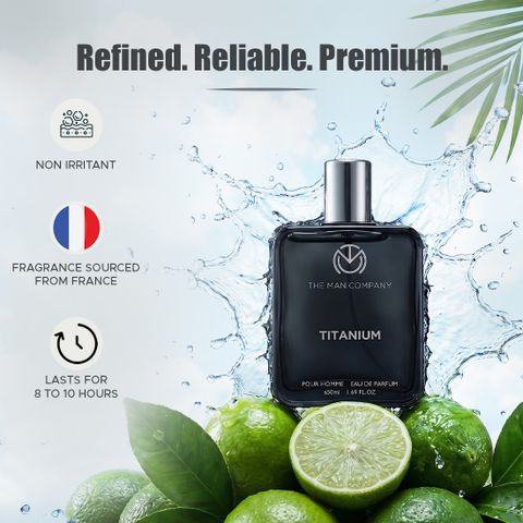THE MAN COMPANY Titanium Perfume for Men 50ml - Image 8