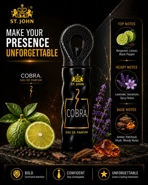 ST-JOHN Cobra Long Lasting Perfume Pack of 2 · 80 ml (160 ml total) - Image 6