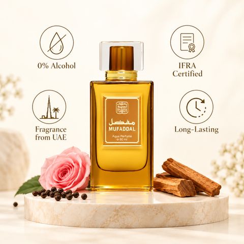 Naseem Mufaddal Aqua Alcohol-Free Eau de Parfum 80ml - Image 6