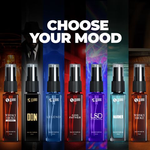 BEARDO Legendary Assorted Perfume Gift Set for Men | Long Lasting Fragrances | 7 x 8 ml Eau de Parfum - 56 ml (For Men) - Image 4