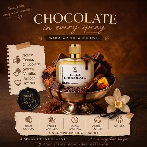 Sehr attar & perfume Luxury Long Lasting Perfume Spray for Men & Women | BL-40 CHOCOLATE Perfume Perfume - 100 ml (For Men & Women) - Image 6