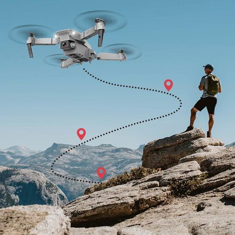 Flyzon E88 Pro WiFi Drone with 4K Vision, Smart Flight Path & Voice Command 2.4 GHz AM4 4 Core Processor Designed for Workstation (Black) - Image 5