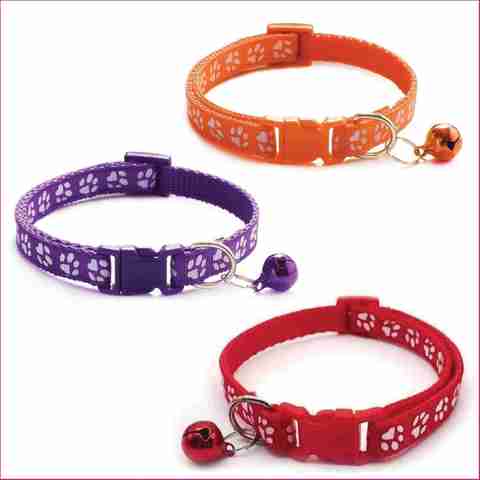 tore Smni oA à¤à¥à¤° सà¥à¤®à¤¿à¤¨à¥ à¤à¤ Set of 3pcs pet 10mm belt neck collar with bell neck strap for cats and puppies à¤à¥à¤²à¤° (सà¥à¤®à¥à¤²) - Image 5