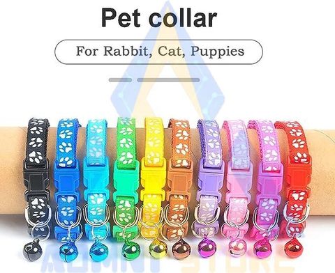 tore Smni oA à¤à¥à¤° सà¥à¤®à¤¿à¤¨à¥ à¤à¤ Set of 3pcs pet 10mm belt neck collar with bell neck strap for cats and puppies à¤à¥à¤²à¤° (सà¥à¤®à¥à¤²) - Image 6