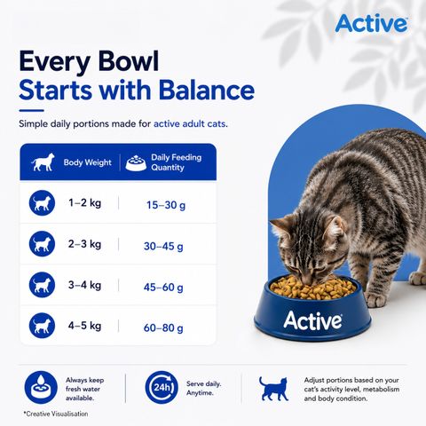 Active Buy 1 get 1(2 X 7kg) , Ocean Fish 14 kg (2x7 kg) Dry Adult Cat Food - Image 8