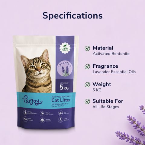 PetJoy Smart Clump Cat Litter Lavender Purple - Image 8