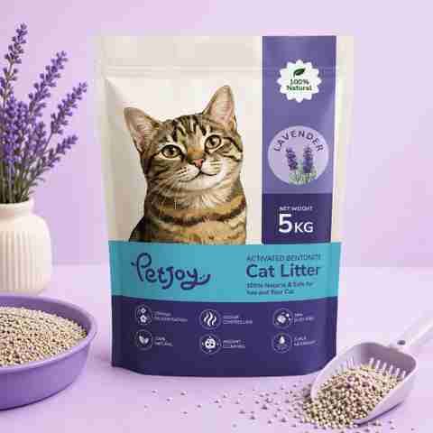 PetJoy Smart Clump Cat Litter Lavender Purple - Image 5