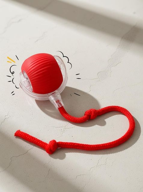 decorvaiz Smart LED 360° Rotating Cat Toy Ball Cat Dancing Ball Pet Rolling Ball Silicone Ball For Dog & Cat - Image 5