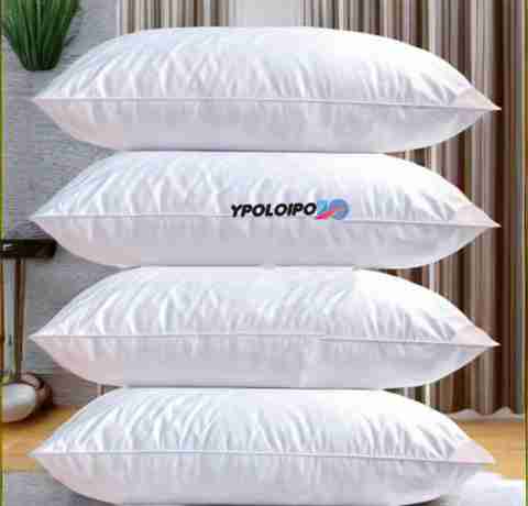 YPOLOIPO Polyester Fibre Sleeping Pillow Pack of 4 (White) - Image 3