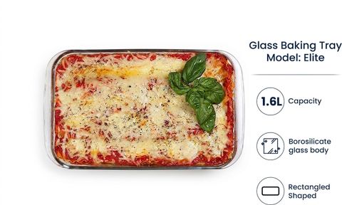 Borzor 1600ML Glass Baking Dish for Kitchen Oven & Microwave, Dishwasher Safe Baking Dish (Microwave Safe) - Image 6