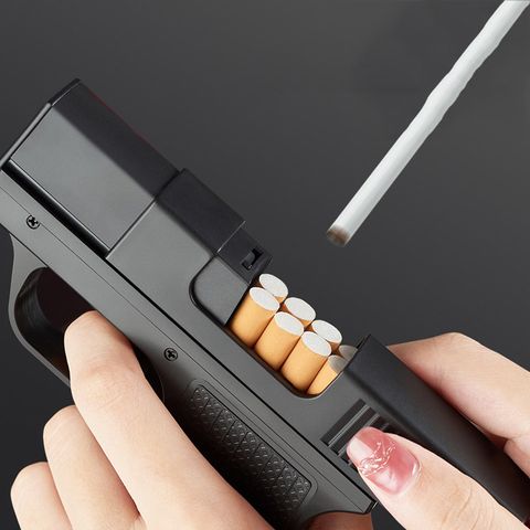 Abelestore à¤à¤¬à¤¿à¤²à¥à¤¸à¥à¤à¥à¤° Gun shape cigarette case lighter 2in1 Pocket Lighter Gun shape cigarette case lighter 2in1 Pocket Lighter पà¥à¤à¥à¤ लाà¤à¤à¤° (à¤à¤¾à¤²à¤¾) - Image 4