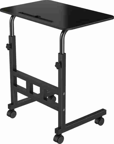 ELV DIRECT Multipurpose Adjustable Height Table with Wheels, Black - Image 5