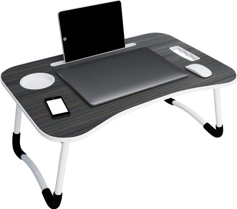 Story@home LT4002 Wood Portable Laptop Table (Finish Color - Black, Pre Assembled) - Image 6