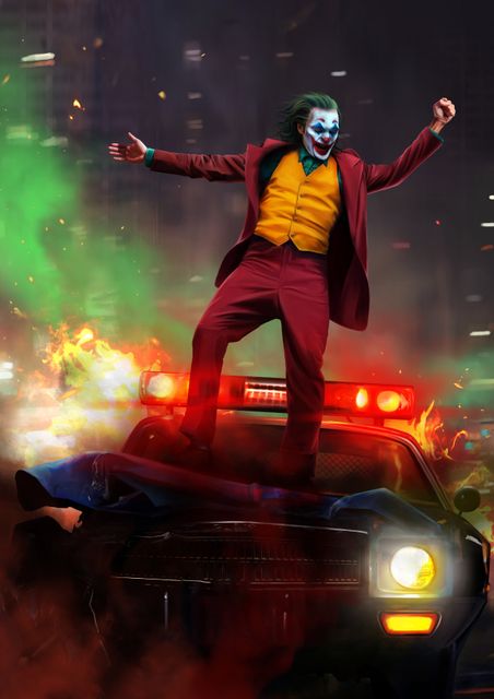 Joker Movie HD Wallposter 4 combo Photographic Paper - Movies, Art