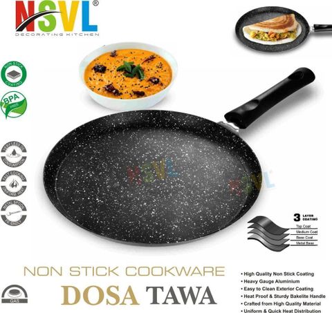 NSVL Non-Stick Dosa Tawa & Appam Maker 26.5 cm, 1L - Image 6