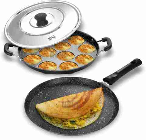 NSVL Non-Stick Dosa Tawa & Appam Maker 26.5 cm, 1L - Image 5