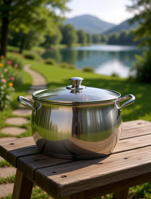 VINOD Stainless Steel Almaty Saucepot 20cm 4L with Glass Lid - Image 7