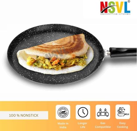 NSVL Non-Stick Dosa Tawa & Appam Maker 26.5 cm, 1L - Image 8