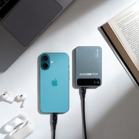 Tekne 10000 mAh 20 W Wired & Wireless With MagSafe Compact Pocket Size Power Bank (Grey, Lithium-ion, Fast Charging for Mobile, Smartwatch) - Image 8