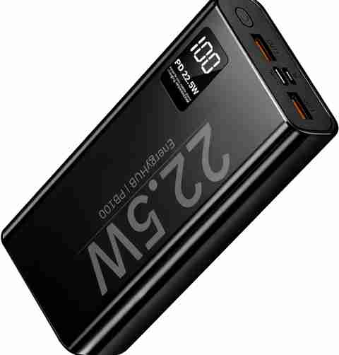 TRPS 32000 mAh 22.5 W Compact Power Bank (Black, Lithium Polymer, Fast Charging for Mobile, Earbuds, Smartwatch, Smartband, Speaker, Tablet, Trimmer) - Image 5