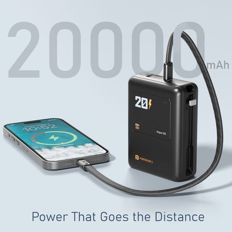 Portronics 20000 mAh 65 W Compact Pocket Size Power Bank (Black, Lithium Polymer, Fast Charging for Mobile) - Image 6
