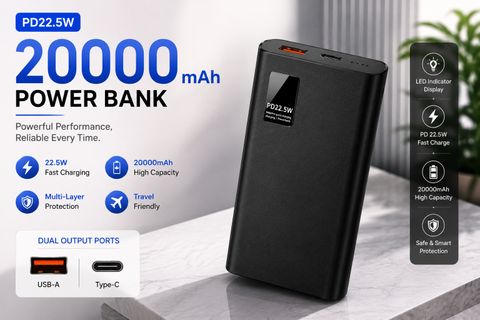 Piktel 200000 mAh 22.5 W Compact Pocket Size Power Bank (Black, Lithium Polymer, Power Delivery 2.0 for Earbuds, Mobile, Smartwatch, Smartband, Speaker, Tablet, Trimmer) - Image 6