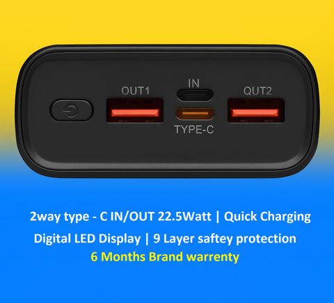TRPS 32000 mAh 22.5 W Compact Power Bank (Black, Lithium Polymer, Fast Charging for Mobile, Earbuds, Smartwatch, Smartband, Speaker, Tablet, Trimmer) - Image 7