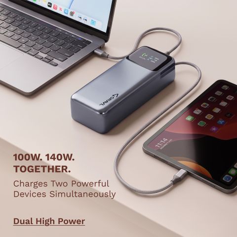 GRAVL 27000 mAh 240 W Power Bank (Grey, Lithium Polymer, Fast Charging for Earbuds, Laptop, Mobile, Smartwatch, Tablet) - Image 8